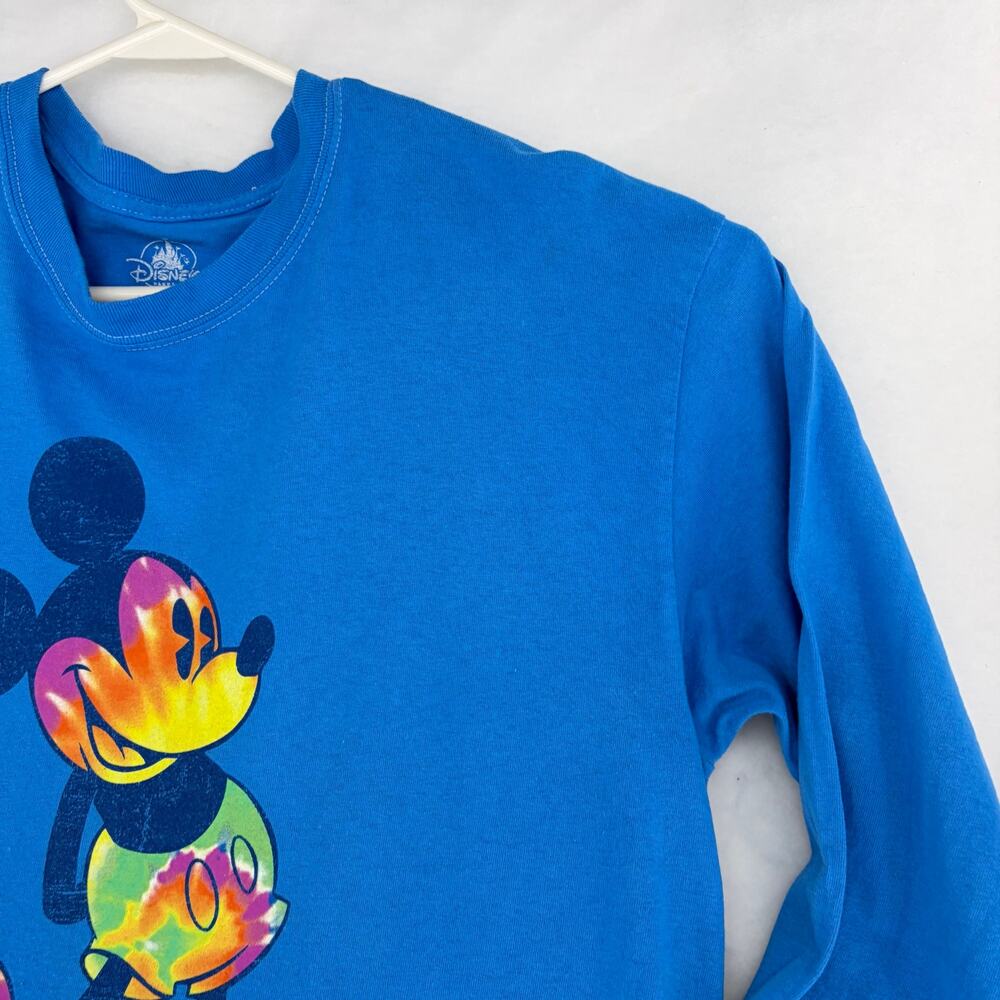Disney Parks Walt Disney World Tie Dye Mickey LS Tee L - Picture 9 of 16